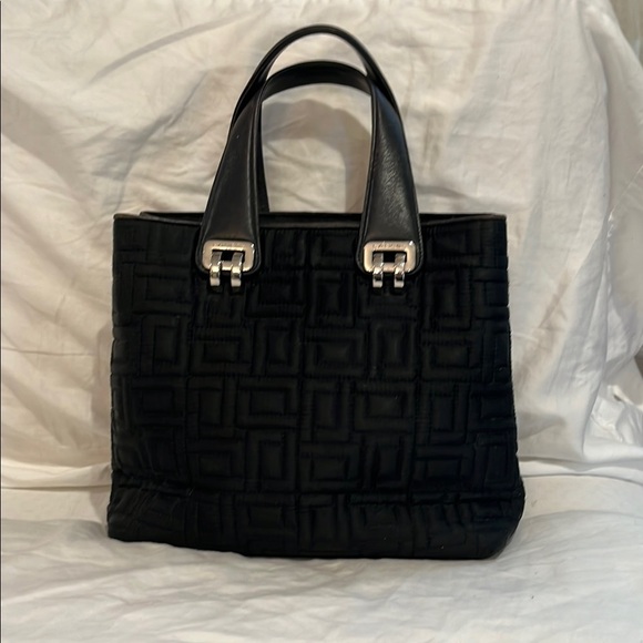 Elegant Lancel Black Tote Bag